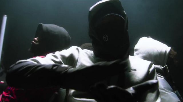 Black Facial Mask worn by Freeze Corleone 667 in Rétro music video by Deeloc