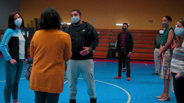 Nike Zip Noir Hoodie porté par Isaac &#39;Ike&#39; Edwards (O&#39;Shea Jackson Jr.) comme on le voit dans Swagger TV show (S01E08)