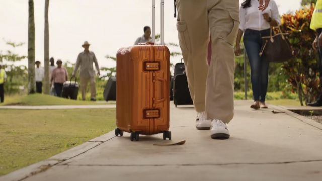 Rimowa Suitcase with wheels used by Channing Tatum as seen in The Lost City movie