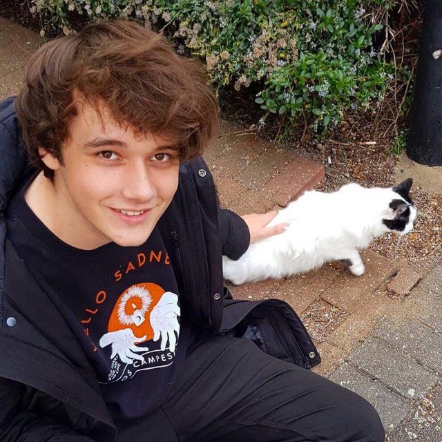 Los Campesinos Hello Sadness Sweatshirt worn by Wilbur Soot  on his Instagram account @wilbursoot 