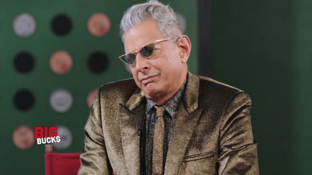 Saint Laurent Triangle sunglasses worn by Tunnell Quinn (Jeff Goldblum) in Search Party TV show outfits (Season 5 Episode 6)