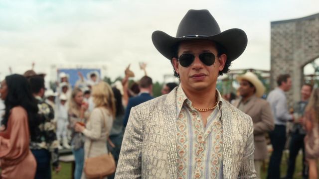 Ray-Ban RB3025 Classic Aviator Sunglasses in Black worn by Lyle Lissons (Eric Andre) as seen in The Righteous Gemstones TV series outfits (Season 2 Episode 2)