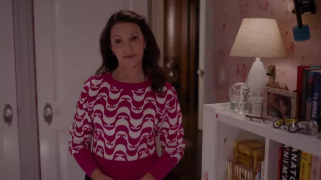 Chanel Monogram Pink Sweater worn by Charlotte York (Kristin Davis) as seen in And Just Like That… (S01E08)