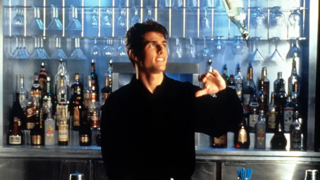 Jim Beam Bourbon bouteille utilisée par Brian Flanagan (Tom Cruise) dans Cocktail