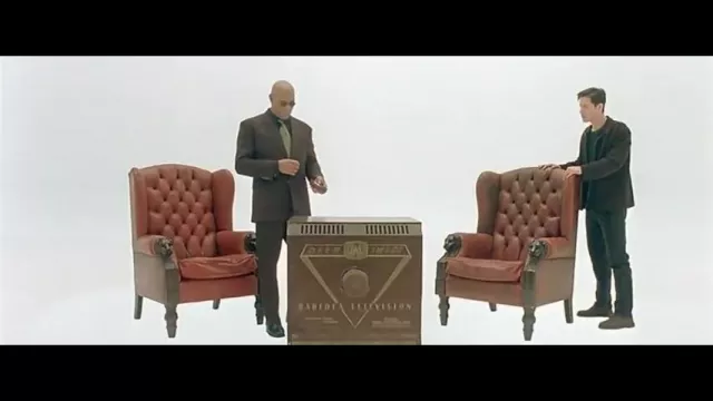 Chesterfield High back chair used by Neo (Keanu Reeves) in The Matrix movie furniture
