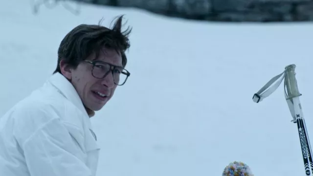 Rossignol ski poles used by Maurizio Gucci (Adam Driver) as seen in House of Gucci