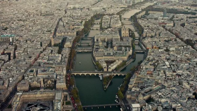 The Notre-Dame de Paris cathedral in the film Notre-Dame Burns