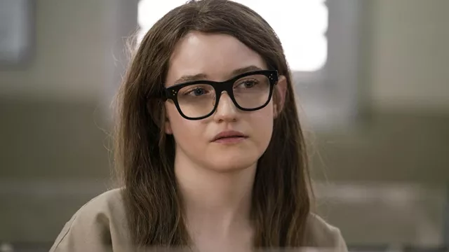Celine Clear Black Eyeglasses worn by Anna Delvey (Julia Garner) as seen in Inventing Anna outfits (S01E04)