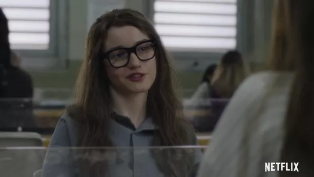 Celine Black Eyeglasses worn by Anna Delvey (Julia Garner) as seen in Inventing Anna TV series (Season 1)
