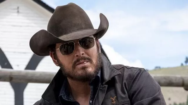 West­ern Cow­boy Hats for Men Fe­do­ra Hat of Rip Wheeler (Cole Hauser) in Yellowstone TV show wardrobe (Season 4 Episode 1)