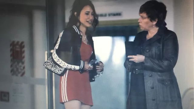 Keely Moore's (Zenia Marshall) Adidas dress in the series Who Lies? (Season 1 Episode 3)