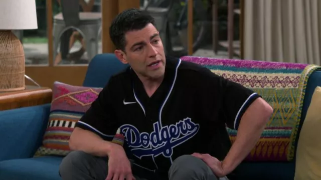 Nike Black Jersey Top worn by Dave (Max Greenfield) as seen in The Neighborhood Tv series outfits (Season 4 Episode 14)