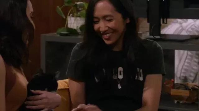 Ellen’s Rodeo Kid Green T-shirt worn by (Tien Tran) in How I Met Your Father (Season 1 Episode 10)
