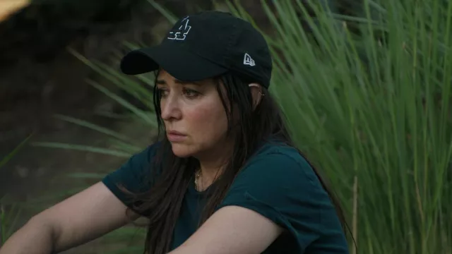 New Era Los Angeles Dodgers Hat Cap in black worn by Sam Fox (Pamela Adlon) as seen in Better Things TV series outfits (Season 5 Episode 5)