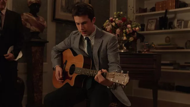 Taylor Acoustic Guitar used by Tyler Shultz (Dylan Minnette) as seen in The Dropout (S01E06)