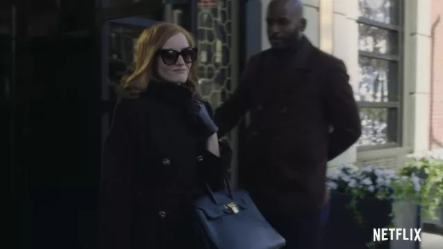 Hermès Kelly Leather Handbag worn by Anna Delvey (Julia Garner) as seen in Inventing Anna TV show (Season 1)