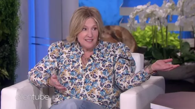 Love The Label Floral Shirt worn by Brené Brown as seen in The Ellen DeGeneres Show
