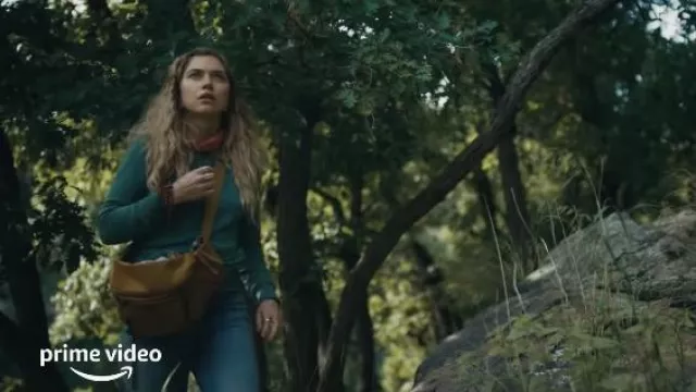 Trail Messenger bag worn by Autumn (Imogen Poots) as seen in Outer Range TV show (Season 1)