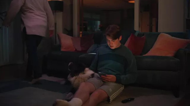 Adidas grey shorts worn by Nick Nelson (Kit Connor) as seen in Heartstopper TV series (Season 1 Episode 6)