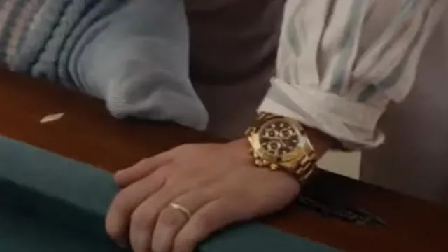 Rolex Daytona watch in gold worn by Donnie Azoff (Jonah Hill) in The Wolf of Wall Street movie