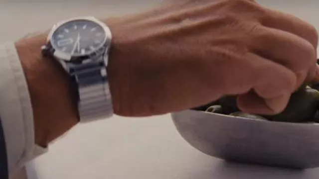 The silver watch worn by Jordan Belfort (Leonardo DiCaprio) in the movie The Wolf of Wall Street