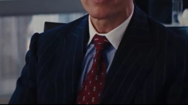 Red Tie worn by Mark Hanna (Matthew McConaughey) in The Wolf of Wall Street outfits