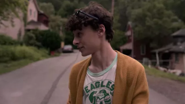 'Eagles' T-shirt worn by Stanley Barber (Wyatt Oleff) in I Am Not Okay With This TV series wardrobe (Season 1 Episode 1)