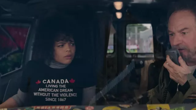 Canada Living The American Dream Without The Violence Since 1867 of Reilly Clayton (Lydia West) in The Pentaverate (S01E01)