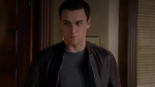 The bomber jacket worn by Connor Walsh (Jack Falahee) in the series Murder (Season 4)