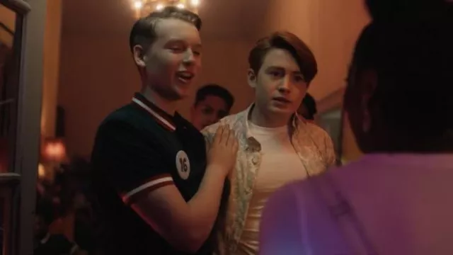 Party Button Up Shirt worn by Nick Nelson (Kit Connor) in Heartstopper (S01E03)