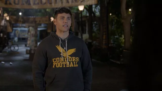 Condors Football Hoodie worn by Wade Waters (Christian James) in All American TV series wardrobe (Season 4 Episode 20)