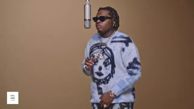Givenchy + Chito jacquard-knit sweater worn by Gunna in his private island | A COLORS SHOW Youtube video