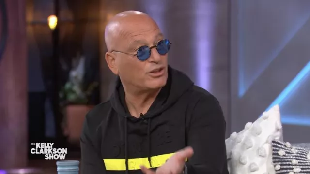 Blue Round sunglasses worn by Howie Mandel as seen in The Kelly Clarkson Show