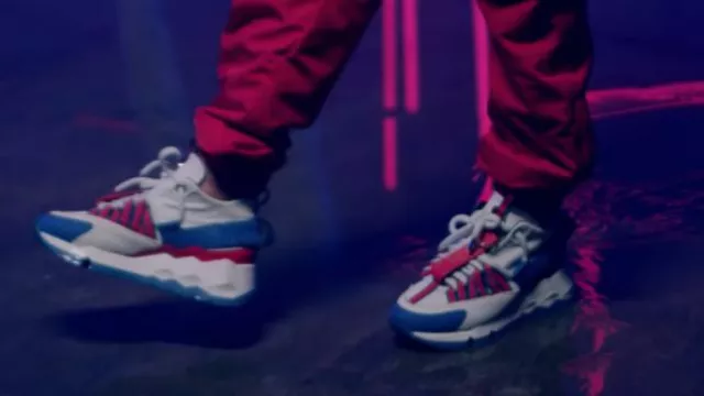Pierre Hardy Sneakers worn by Moha MMZ in Capuché dans le club official  music video