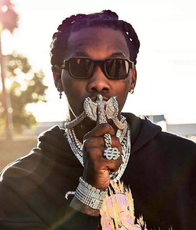 Lunettes de soleil portées par Offset sur son compte Instagram @offsetyrn