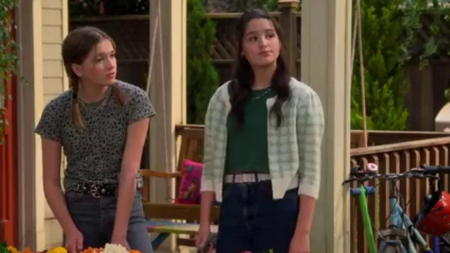 Lucy Paris Cropped Ging­ham Set worn by Lex (Jules LeBlanc) as seen in Side Hustle (S02E05)