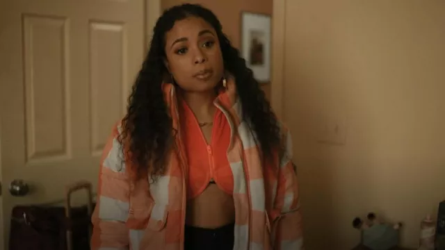 Urban Outfitters BDG Flan­nel Puffer Jack­et worn by Tiffany (Hannaha Hall) as seen in The Chi (S05E01)