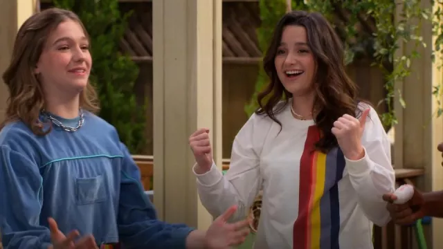 Marine Layer Tate Crop Sweatshirt worn by Lex (Jules LeBlanc) as seen in Side Hustle (S02E14)