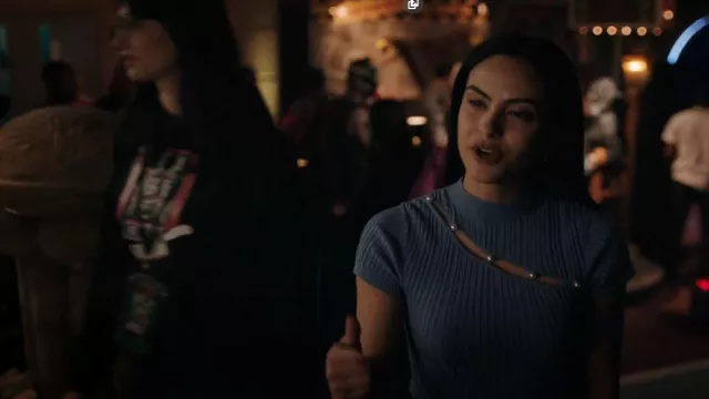 Song Of Style Kylin Short Sleeve Sweater worn by Veronica Lodge (Camila Mendes) as seen in Riverdale (S06E17)
