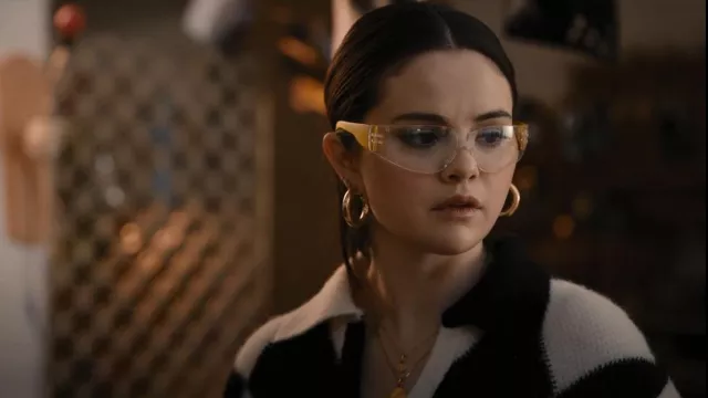 Jennifer Fisher Mini Samira Hoops Earrings worn by Mabel Mora (Selena Gomez) as seen in Only Murders in the Building (S02E02)