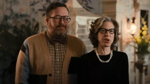 Scotch & Soda Jacquard Cardigan worn by (Howard Morris) as seen in Only Murders in the Building (S02E02)