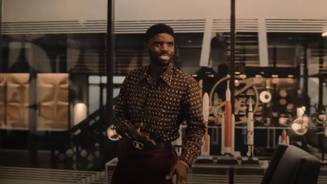 Salvatore Ferragamo Gancini Gold Belt worn by Tom Swift (Tian Richards) as seen in Tom Swift (S01E01)