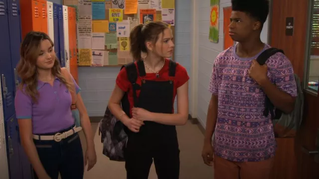Rag & Bone Camo Tee worn by Presley (Jayden Bartels) as seen in Side Hustle (S01E09)