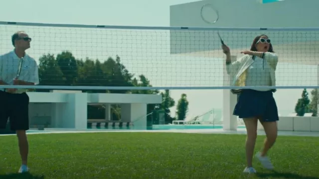 Alo Tennis Skirt in True Navy worn by Molly Novak (Maya Rudolph) as seen in Loot (S01E03)