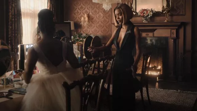 Dsquared2 Sleeveless Waistcoat Jumpsuit worn by Zenzi Fullington (Ashleigh Murray) as seen in Tom Swift (S01E05)