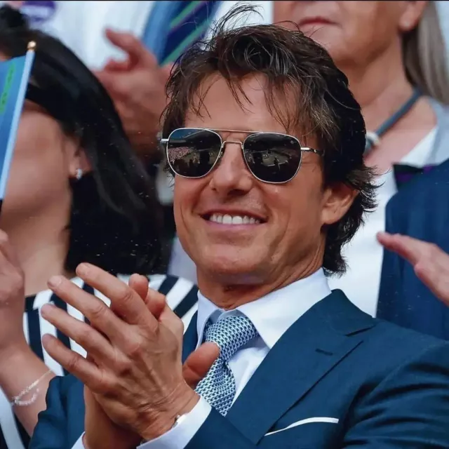 Les lunettes de soleil Original Pilot portées par Tom Cruise lors du Tournoi de Tennis de Wimbledon 2022