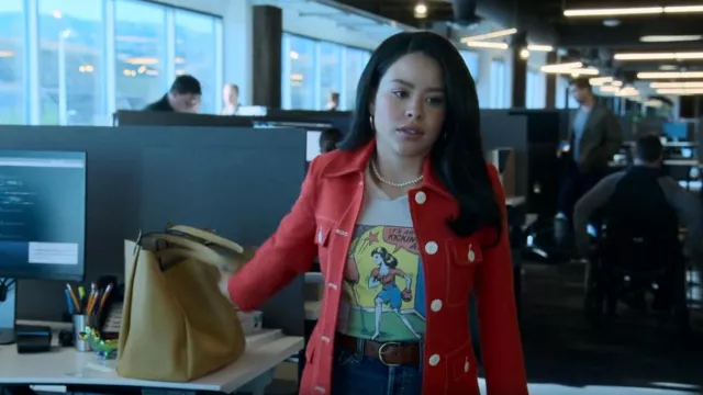 Re/Done Kick Ass Classic Tee worn by Mariana Adams Foster (Cierra Ramirez) as seen in Good Trouble (S04E04)