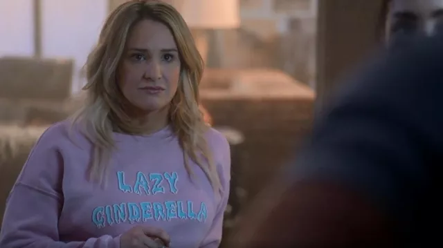 Wildfox Lazy Cinderella Graphic Pullover worn by Davia Moss (Emma Hunton) as seen in Good Trouble (S04E06)