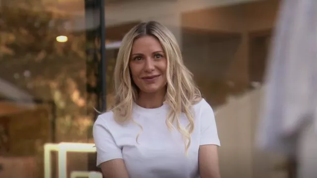 Thom Browne Piqué T-shirt worn by Dorit Kemsley as seen in The Real Housewives of Beverly Hills (S12E01)