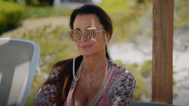 Chanel Butterfly Sunglasses worn by Kyle Richards as seen in The